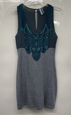 Guess By Marciano женщин синий серый без рукавов украшенный свитер платье размер S - Изображение 1 из 4