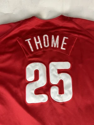 Jim Thome 25 Philadelphia Phillies Nike Jersey Size 3XL - Image 1 of 4