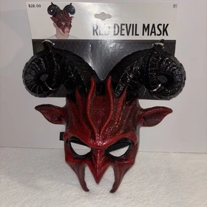New Red Devil Mask Masquerade Ball Cosplay Costume KBW - Picture 1 of 2