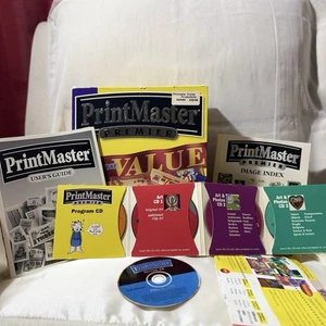 VTG PrintMaster Premier Desktop Publishing Suite for Windows 95/3.1 PC CD-ROM - Picture 1 of 2