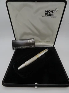 Montblanc Meisterstück Solitaire 146 Füller 925 Silber Korn 18 K Gold Feder M - Bild 1 von 15