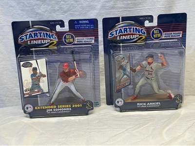 2001 Starting Lineup 2 - Jim Edmonds, Rick Ankiel MLB - St Louis Cardinals NICE! - Image 1 of 4