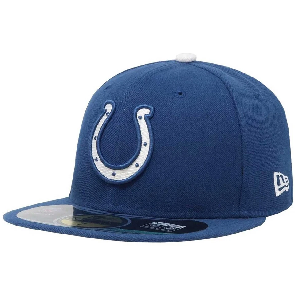 Бейсболка на резинке Indianapolis Colts New Era полевая 5950 - королевская - Изображение 1 из 1