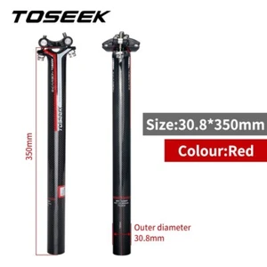 Carbon Seatpost Mtb Telescopic Seatpost Offset 0mm 27.2/30.8/31.6mm  Seat Post - Picture 1 of 38