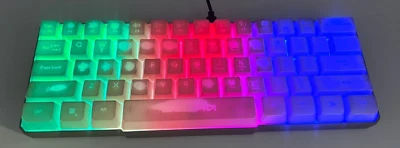 Bugha Limited Edition Gold LED Gaming 60% Keyboard GA-0043-Gold  - Image 1 of 4