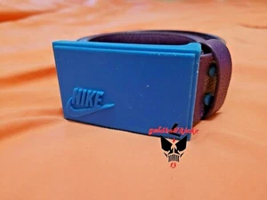 SAMPLE nike sportwear belt rubberize buckle nsw purple blue hornets unreleased - Picture 1 of 4