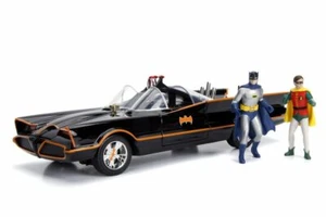 BATMOBILE WORKING LIGHTS WITH BATMAN AND ROBIN FIGURES 1/18 scale DIECAST CAR - Picture 1 of 11