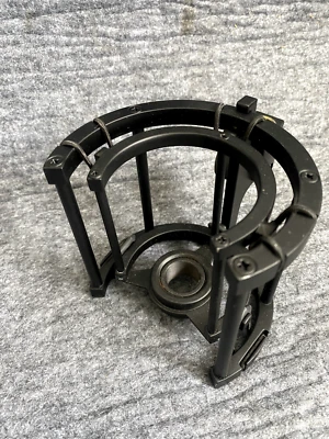 DELUXE SCHWARZ GEBOGEN 22 MM GEWINDE MIKROFON STOSSHALTERUNG APEX NADY T-BONE - Bild 1 von 4