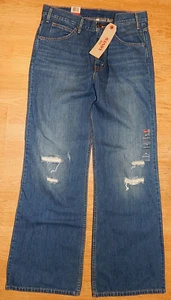 Levis Women's VINTAGE WIDE LEG DISTRESSED Jeans Size 30 NEW AUTHENTIC - Picture 1 of 3