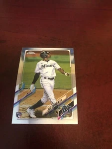 2021 Topps Chrome Jazz Chisholm Miami Marlins Rookie Card #144 - Picture 1 of 2
