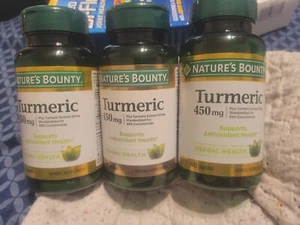 Nature's Bounty Turmeric, 450 mg - 60 Capsules - 3Pack 180ct - Picture 1 of 2