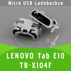 ✅ Lenovo Tab E10 To-x104f prise micro USB DC prise de charge port connecteur - Photo 1/1