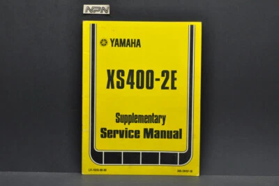 Yamaha XS400 2E 1977 de colección manual de servicio de taller de motocicletas Foto 1 de 4