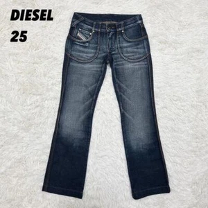 Diesel Women S Vhtf Design Wide Denim Pants Boot Cut 25 Y2K Luxury Classic Used - Picture 1 of 13