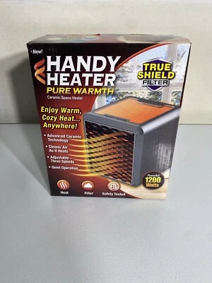 Handy Heater Pure Warmth 1200W Portable Ceramic Space Heater As seenon TV TESTED - Image 1 of 3