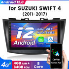 9" Android12 Car Head Unit For Suzuki Swift 4 2011-2017 Gps Navi Carplay 4+64Gb