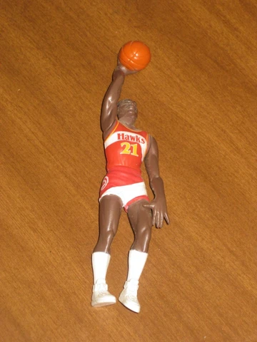 1989 Kenner Starting Lineup Slam Dunk Dominique Wilkins  loose figure Hawks HOF Cover
