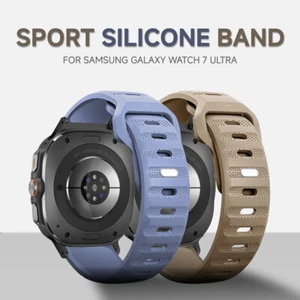 Soft Silicone Sport Strap For Samsung Galaxy Watch Ultra 47mm Watch Band - Picture 1 of 35