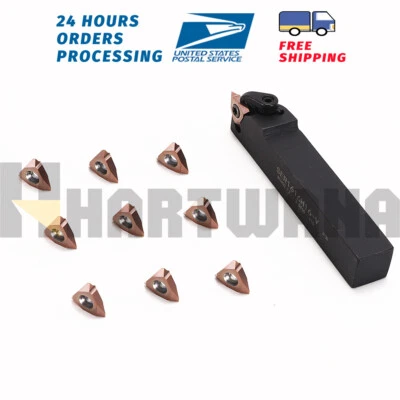 HARTWANA Lathe Threading Tool Indexable Turning Threading Vertical 60 Degree 16VERAG60