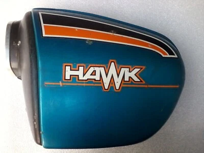 FUNDA LATERAL IZQUIERDA HONDA HALK AZUL 400 OEM Foto 1 de 4