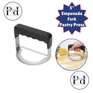 Winco 5" pollici Empanada Forchetta Pressa per Pasticceria / Acciaio Inox - Foto 1 di 1