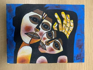Mutter & Sohn Kunst Gemälde - Bild 1 von 1