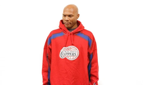 New NBA Los Angeles LA Clippers Trifecta Hooded Fleece XXL Red Hoodie Sweatshirt Cover