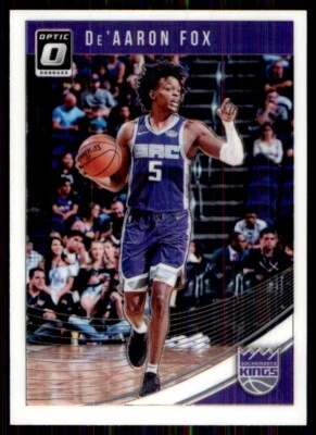 2018-19 Donruss Optic De'Aaron Fox Sacramento Kings #51 - Image 1 of 2
