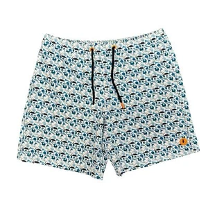 Save the Duck Kids Boys Swim Trunks Shorts Whales Blue 16 - Picture 1 of 11