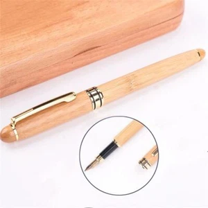 Nature Bamboo Pen Bamboo Fountain Pen Wood Fountain Pen Bamboo Box Pens - Picture 1 of 14