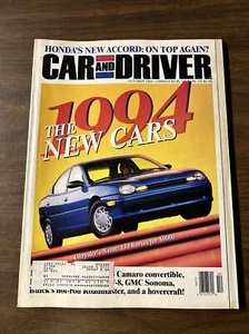 Car and Driver Magazine Oct 1993 The New Cars Honda's New Accord - Picture 1 of 3