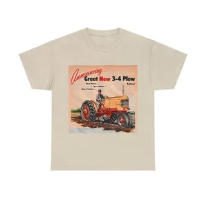 Case tractor Unisex Heavy Cotton Tee - Picture 1 of 10