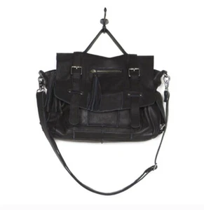 Cut N Paste Brooklyn Handbag Leather Dufflebag in Black NWT! $325 Retail - Picture 1 of 5