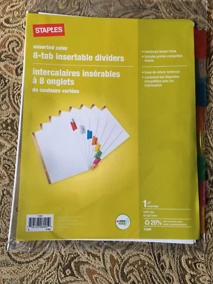 **全新 * * 标准透明 8 个大号标签可安装分配器 - 批量 2 件免费送货!! — 第 1/2 张图片