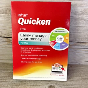 2016 Intuit Quicken For Mac Excellent Condition - Afbeelding 1 van 6