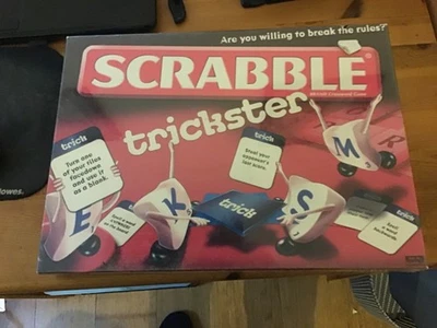 Scrabble Trickster - 2010 - Word Tile Family Board Game - Mattel / New & Sealed - Image 1 of 4
