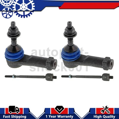 Mevotech dianteiro interno, externo extremidades de haste de amarração compatível com 2010 2011 2012 Ford Flex - Imagem 1 de 4