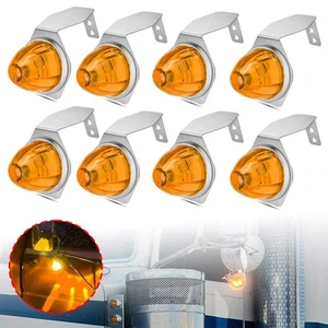 Luces LED GRANDES de sandía marcador lateral separación camión señal de giro DRL + soporte - Imagen 1 de 27