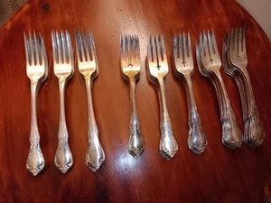 1968 Oneida Community Fredericksburg Silverplate Forks (39 Salad & 14 Dinner) - Picture 1 of 8