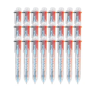 24 Count 6 in 1 Ballpoint Pens Smooth Writing 0.7mm Ideal for School Gifts - Picture 1 of 7