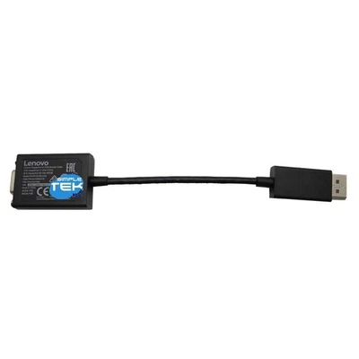 Lenovo Adapter Cable Displayport Male To VGA Female Mini-Dp/VGA D Sub - Image 1 of 4
