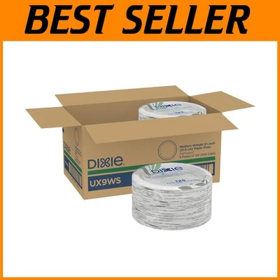 500 Count Dixie 8.5" Compostable Paper Plates - Microwave Safe & Elegant Design - Image 1 of 4