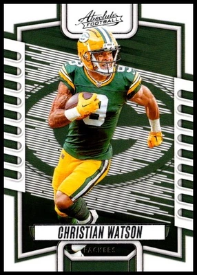 2023 Christian Watson Panini Absolute Football #95 Green Bay Packers - Image 1 of 2
