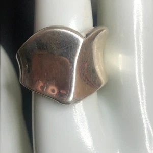 8644 RLM Studio Robert Lee Morris Sterling 925 Modernist Heart Forgive Ring sz9 - Picture 1 of 4