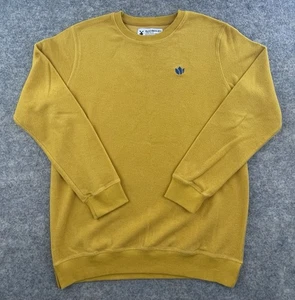 Dutch Bros Sweatshirt M gelb Kaffee Kette Logo Pullover Fleecepullover Baggy - Bild 1 von 5