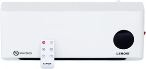 Wall-Mounted Heater & Fan: LED Display, Remote Control, Timer, 2 Heat Levels, Te - Picture 1 of 6