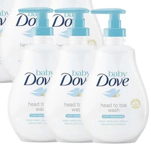 3 Pack Dove Baby Rich Moisture Head to Toe Body Wash 400 ml (3x 13.52 oz) - Picture 1 of 1