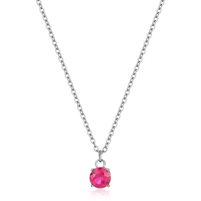S'AGAPO DAZZLY COLLANA DA DONNA IN ACCIAIO PUNTO LUCE CON ZIRCONE SDZ02 (2941) - Immagine 1 di 3