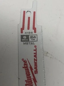 Milwaukee Metal Cutting Sawzall Blade 24 Teeth Per Inch x 6" 3X Life - Picture 1 of 2