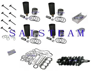 Mitsubishi S4Q2 Engine Rebuild Kit &Crankshaft for Clark Forklift Loader - Picture 1 of 3
